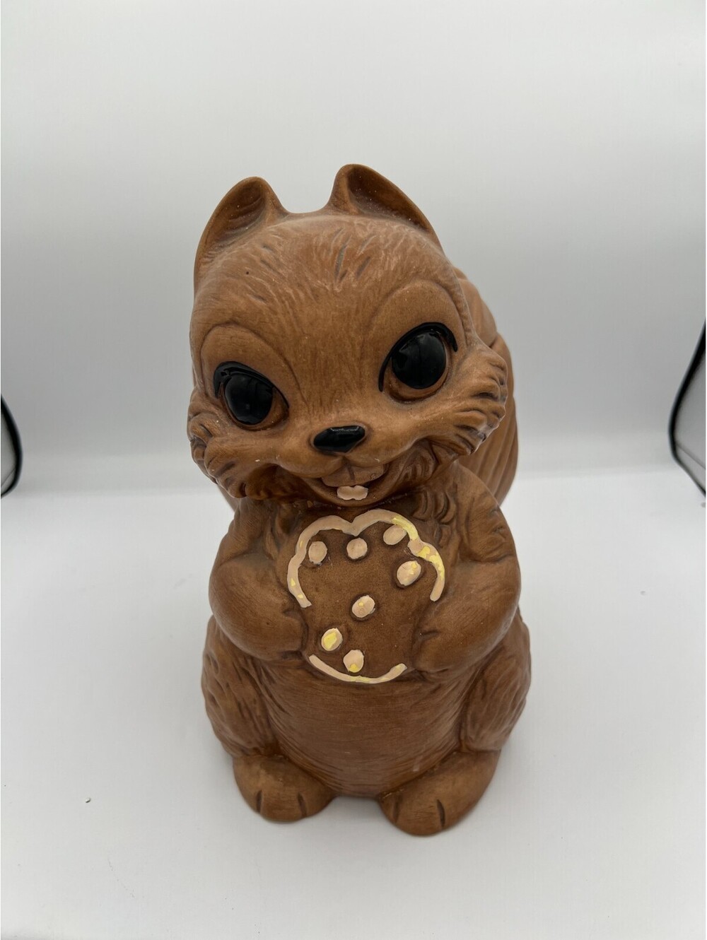 Vintage Twin Winton Cookie Jar Cute Squirrel Holding Cookie Vintage 1960s